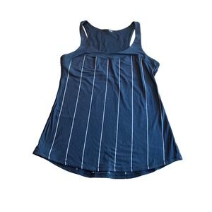 Lululemon Run First Base Tank Cliffhanger‎ Stripe Athletic workout Womens Size 6